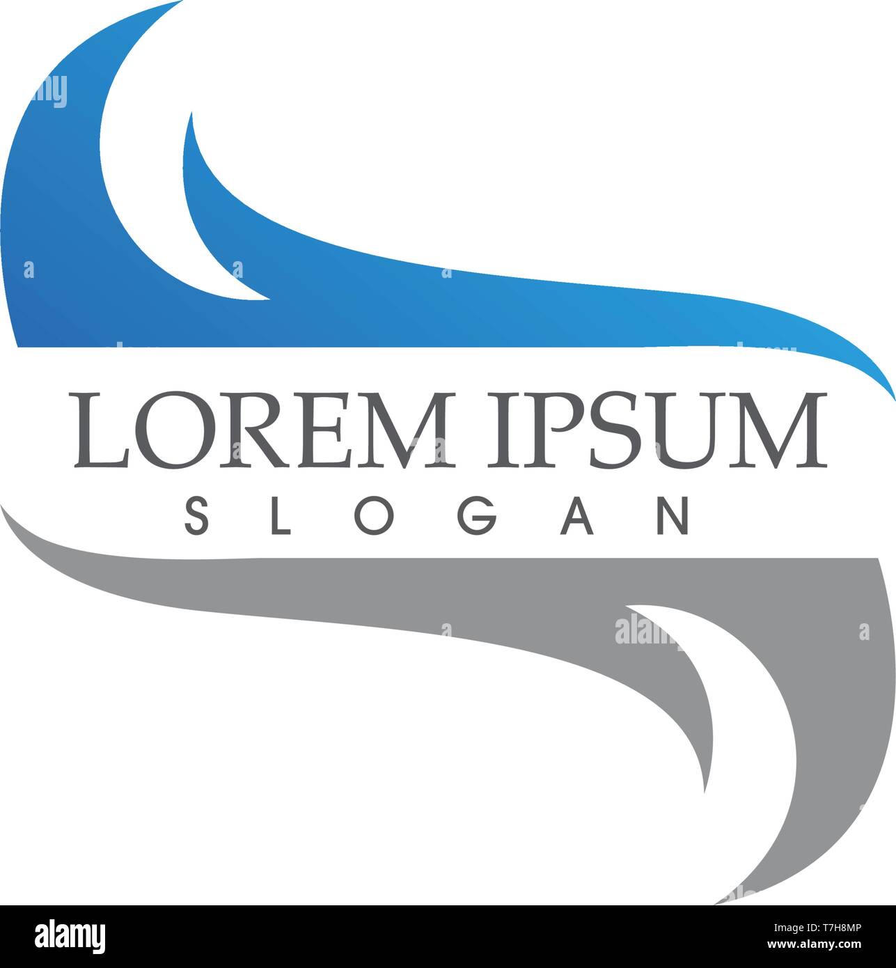Wellen Strand Logos und Symbole Stock Vektor