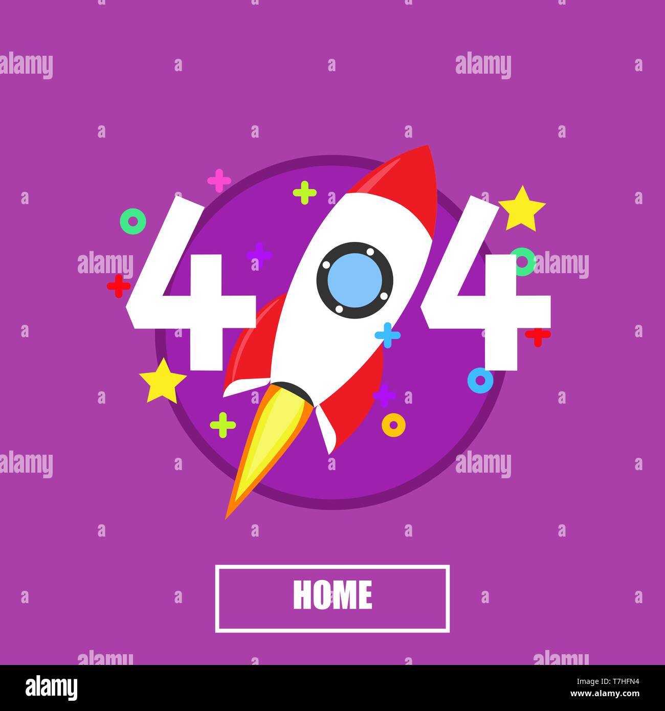 404 Rakete Fehler Seite Hintergrund Text. Gefunden service Informationen website Grafik Banner isoliert. Oops, die nicht Web Vektor falsch gebrochen Problem reparieren. Sim-Karte Stock Vektor
