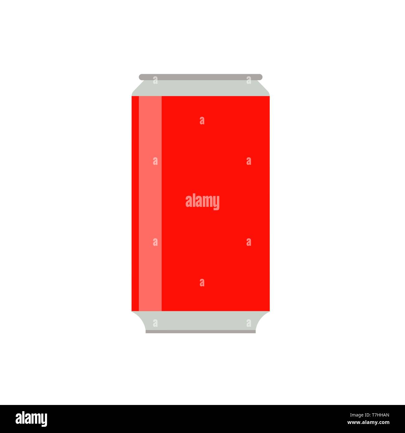 Soda flasche roten frischen Objekt Gesundheit sauber Zeichen Vektor icon. Getränk Cola Produkt Sommer isoliert trinken Saft kann Stock Vektor