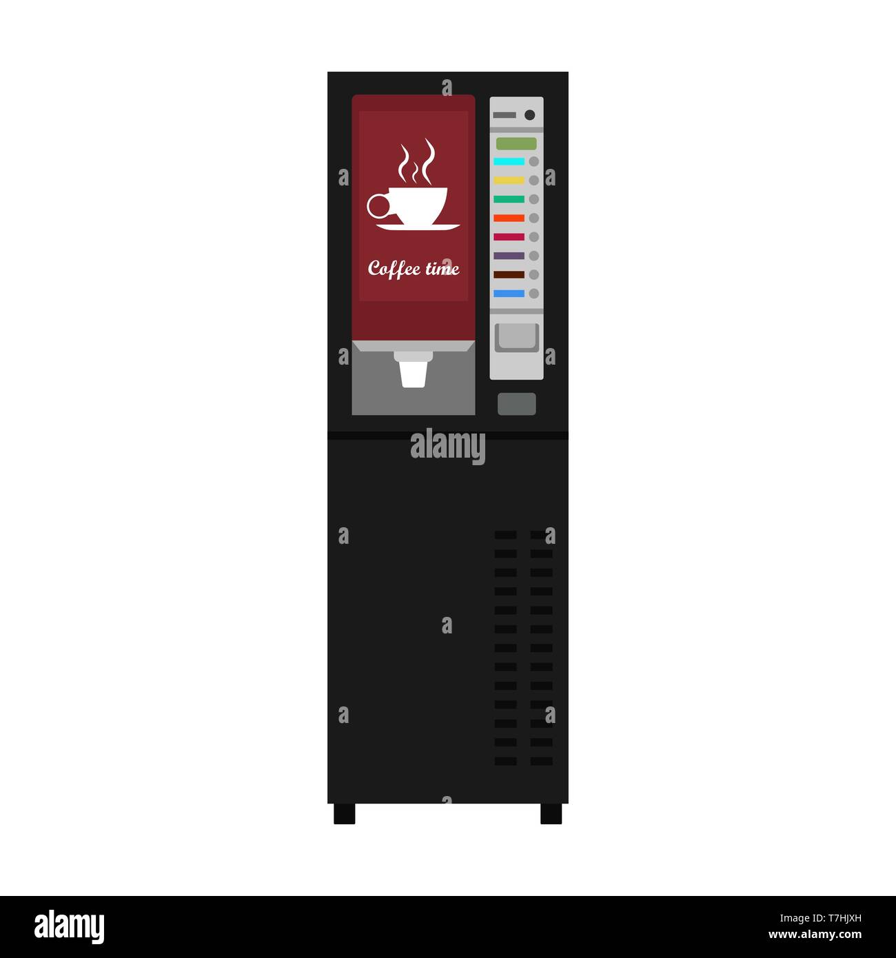 Automatenkaffee Vektor icon Business trinken. Essen automatische Dispenser Getränke kaufen. Öffentlichen Dienst verkaufen Snack Stock Vektor