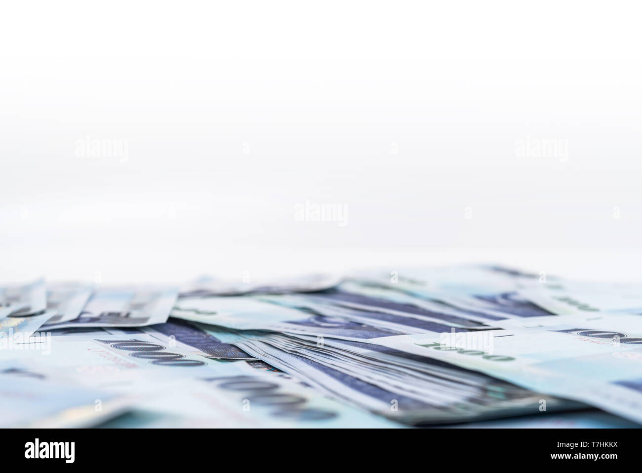 1000 neue Taiwan-Dollar isoliert auf weißem Hintergrund Stockfoto