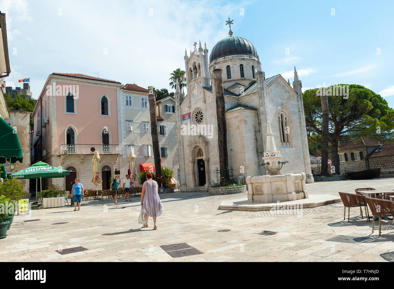 Kirche des Hl. Erzengel Michael in Herceg Novi, Montenegro Stockfoto