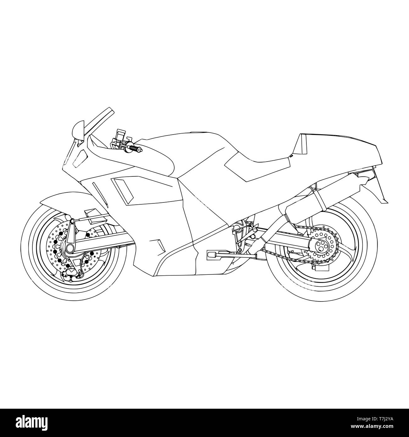 Bike Sport Vektor Geschwindigkeit Berg Motorrad Motorrad logo Illustration Stock Vektor