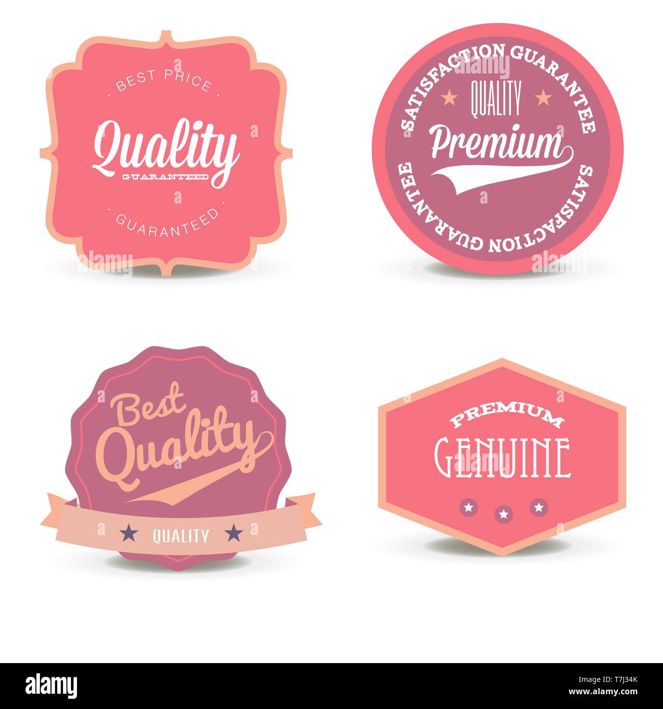 Vektor pink label Website bieten hochwertige weiße Layout spezielle retail business Tag leer. Konzept sign Design vorlage, Kreis, Aufkleber Rabatt ele Stock Vektor