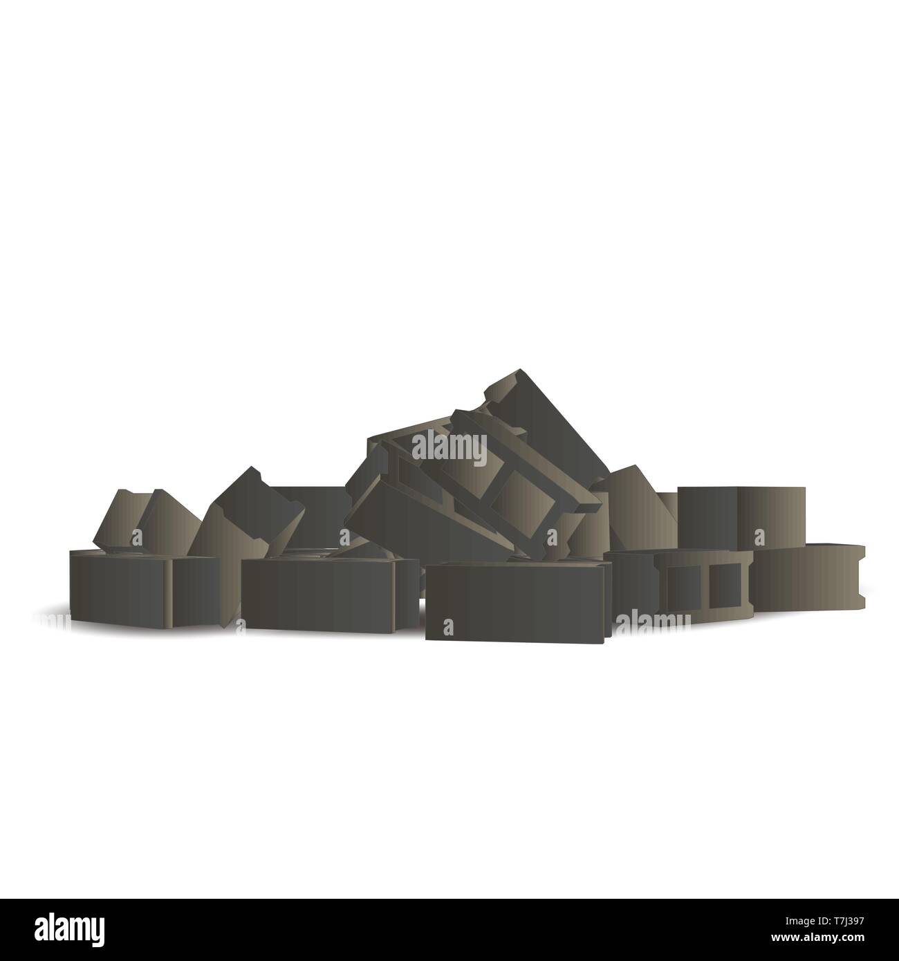 Brick Wall vector Hintergrund weiß Textur Abbildung: grunge Design Bau Stock Vektor