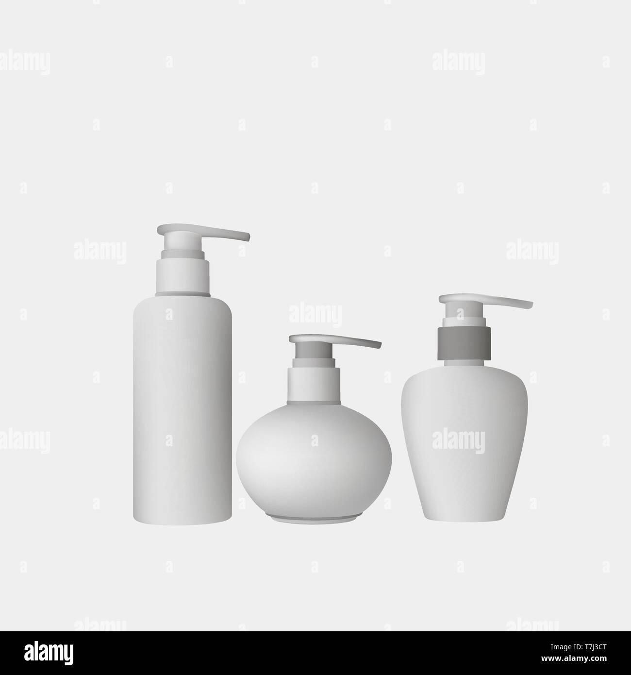 Kosmetische Flasche realistische Vector template Creme klare Sammlung gel Design Stock Vektor