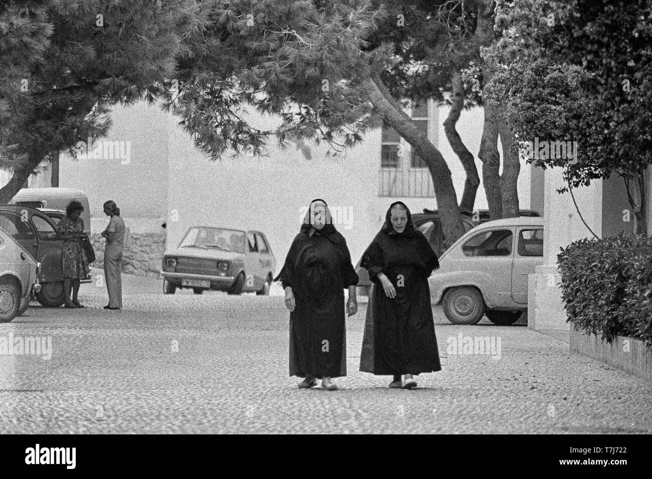 Frauen in Ibiza mit typischen ländlichen Tracht. 70. Stockfoto