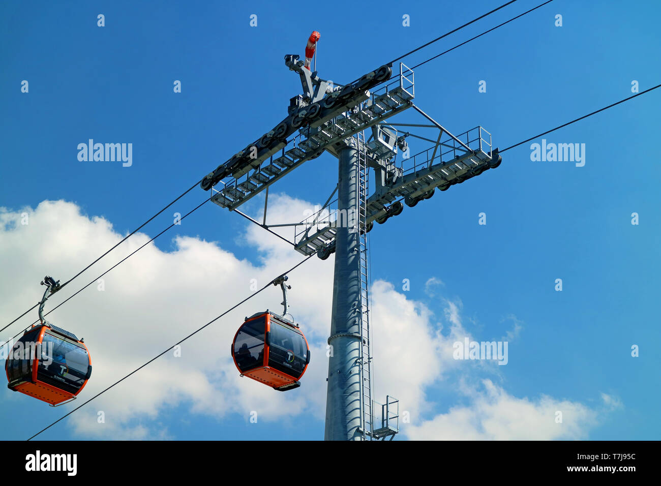 Mi Teleferico oder meine Seilbahn, die höchste Seilbahn der Welt, La Paz, Bolivien Stockfoto