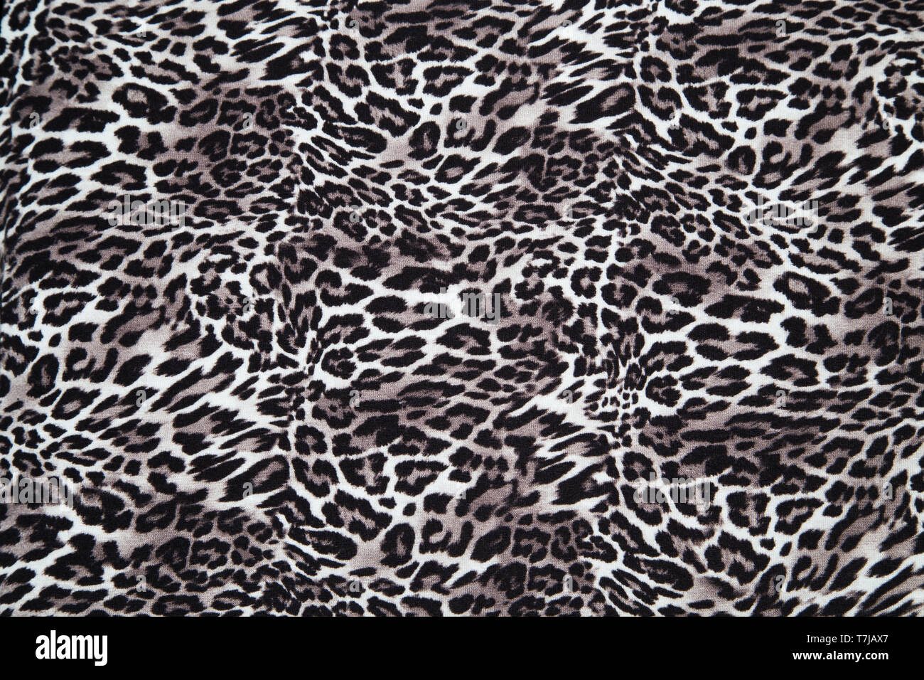 Leopard Muster drucken Stoff Textur Hintergrund Wirkung Leopard Stoffmuster Stockfoto