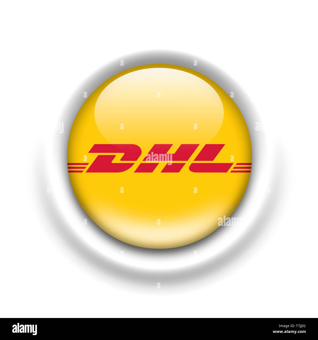 DHL-Logo Stockfoto