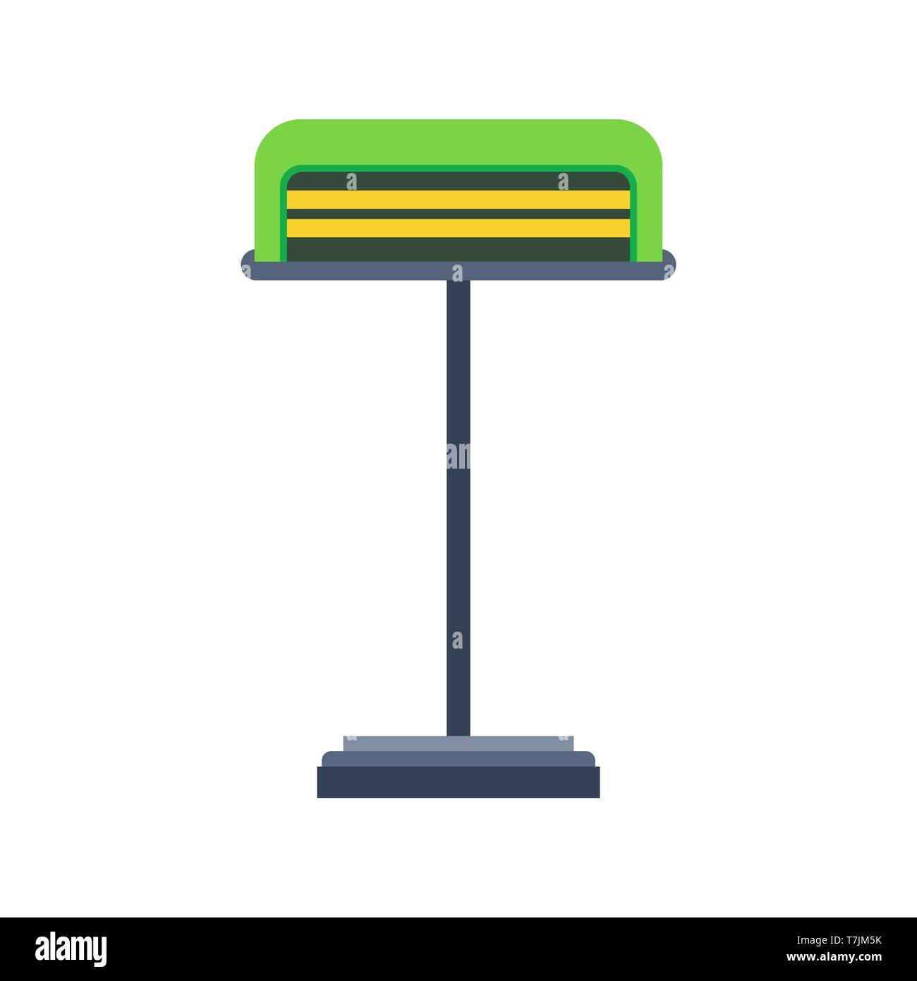 Tischleuchte hellen style elektrischen Symbol Vektor icon. Innen- ausstattung loft Innenbeleuchtung. Möbel Bett Stock Vektor