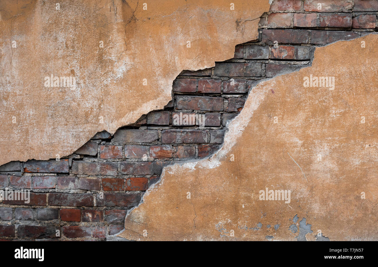 Alten grunge Mauer. Schöne vintage Hintergrund. Stockfoto