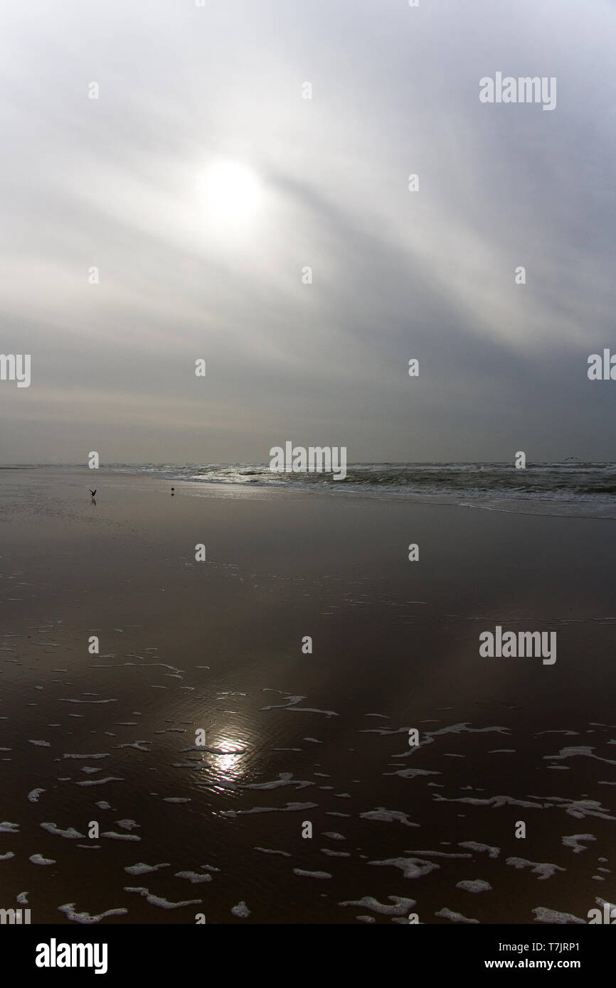 Strand von Katwijk aan Zee, Niederlande Stockfoto