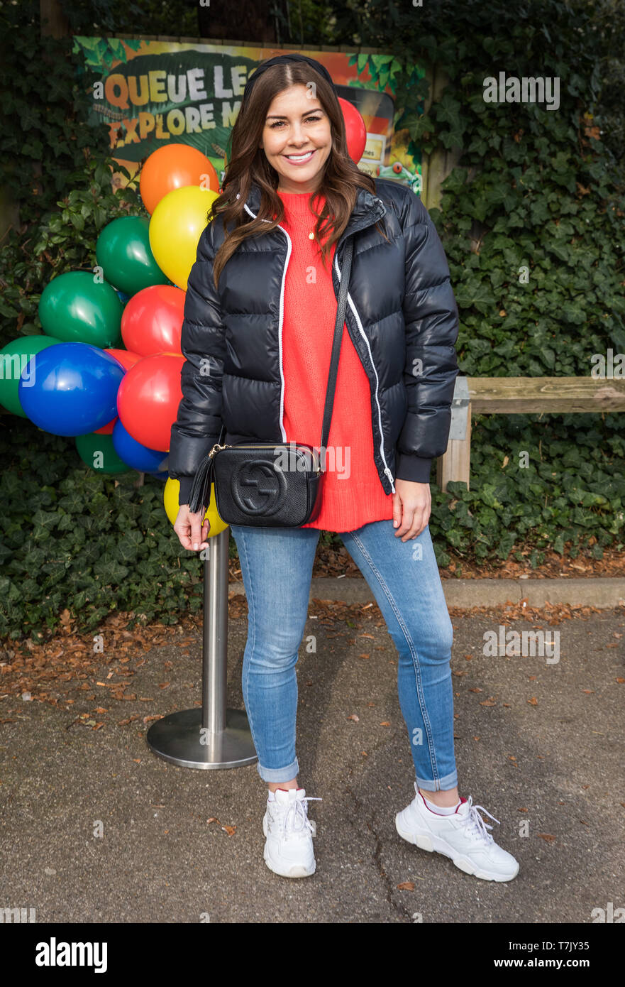 Celebrity Ankünfte für WUNDER PARK @ Chessington World Of Adventures Resort bietet: Imogen Thomas Wo: Surrey, Großbritannien Wann: 06 Apr 2019 Credit: Phil Lewis/WENN.com Stockfoto