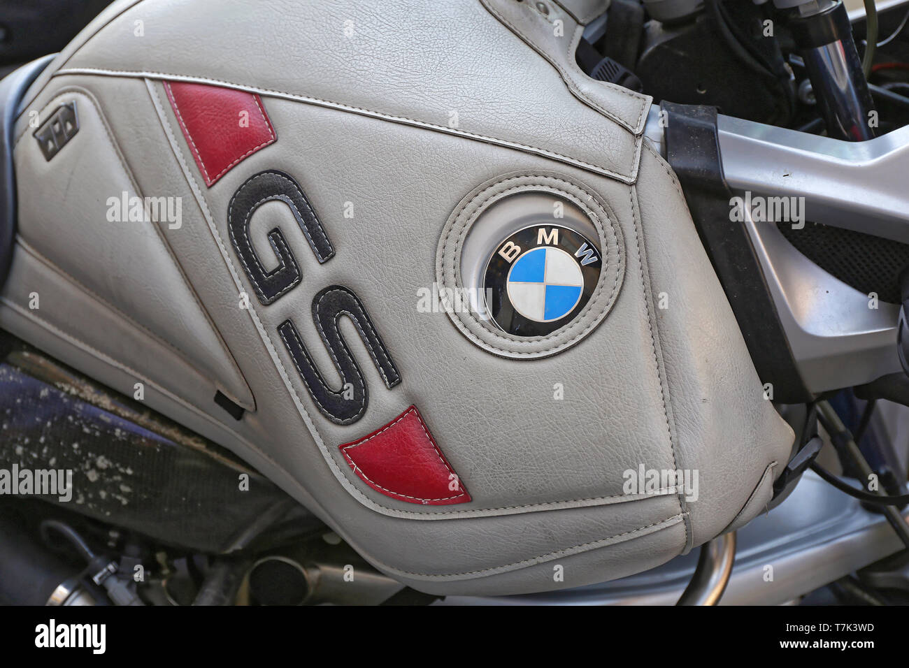 Athen, Griechenland - 05.Mai 2015: BMW GS enduro Motorrad in Athen, Griechenland. Stockfoto