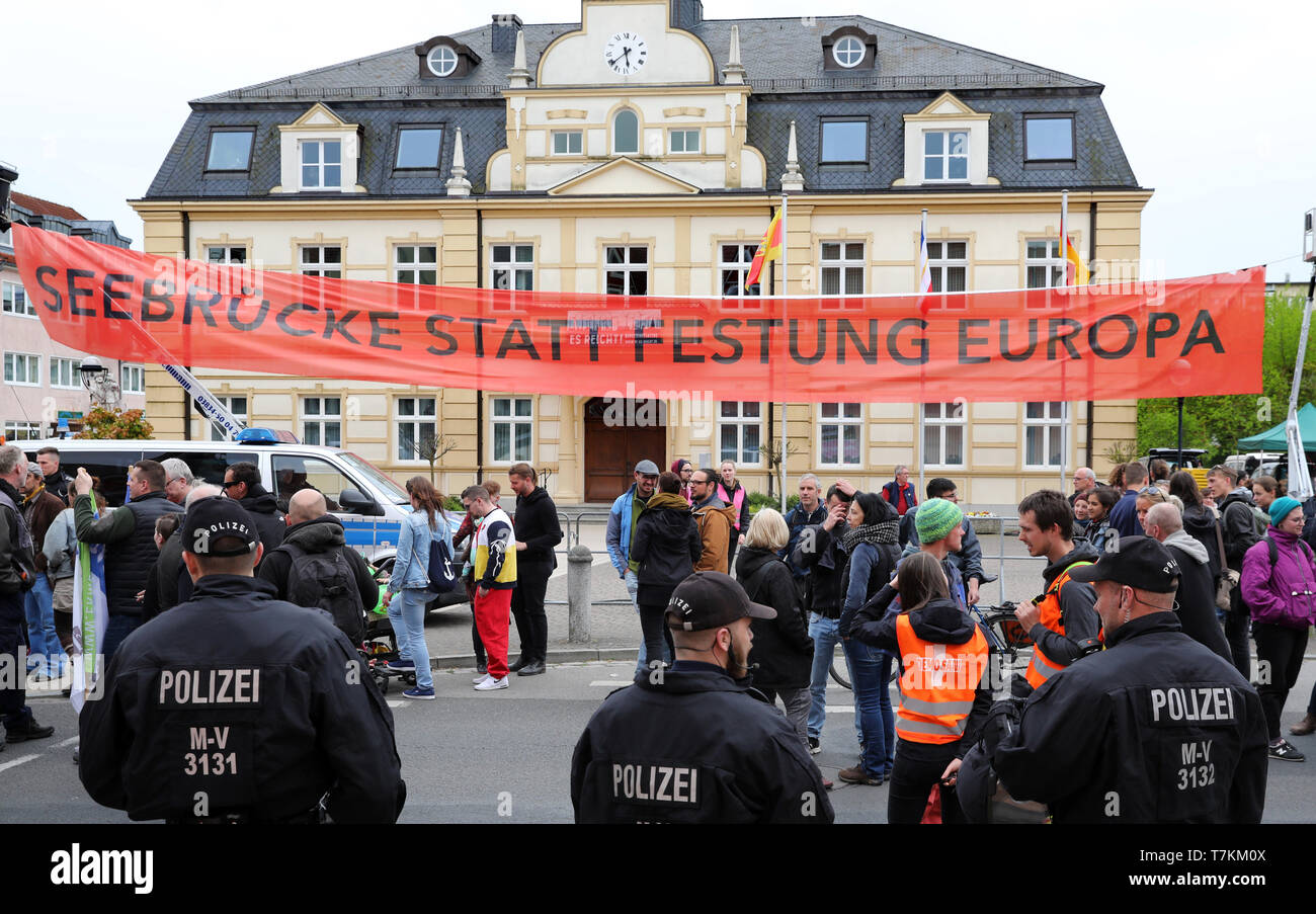 Demmin Deutschland 08 Mai 2019 Bei Einer Demonstration Gegen