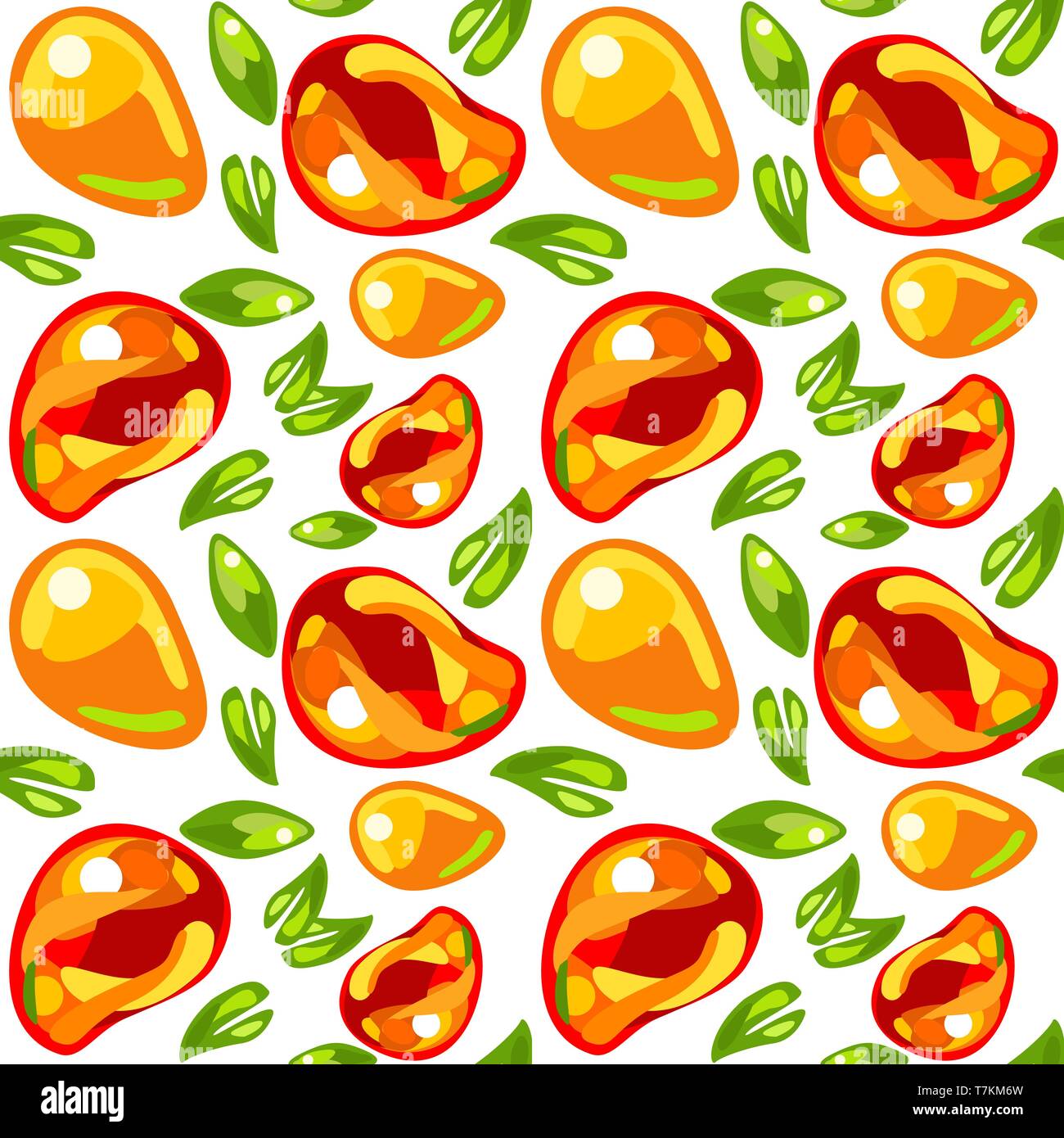 Nahtlose Muster von mango Stock Vektor