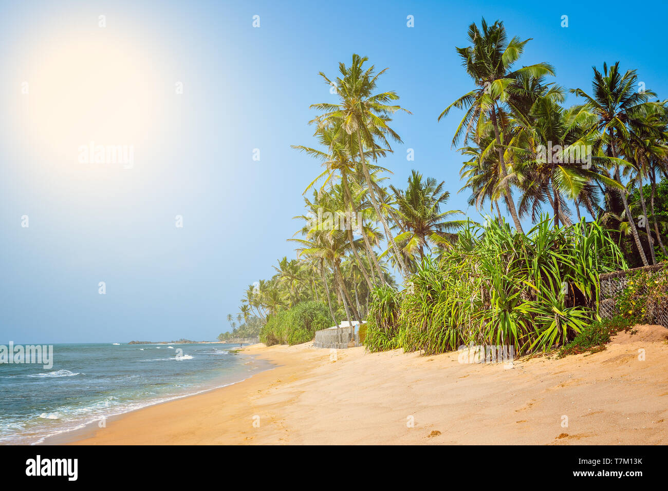 Küste des Indischen Ozeans Stockfoto