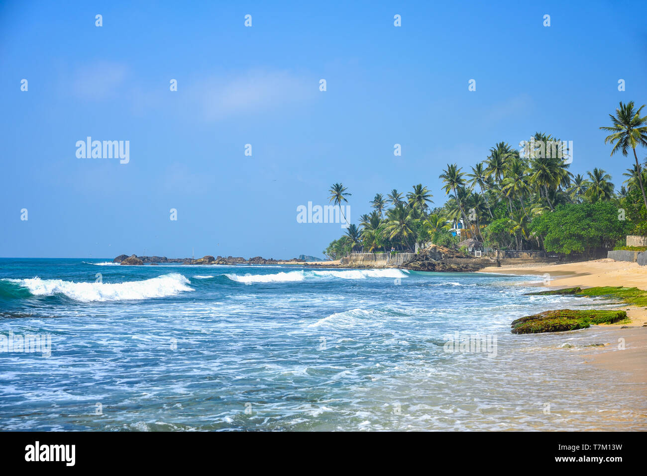 Schöne Landschaft mit Strand Stockfoto