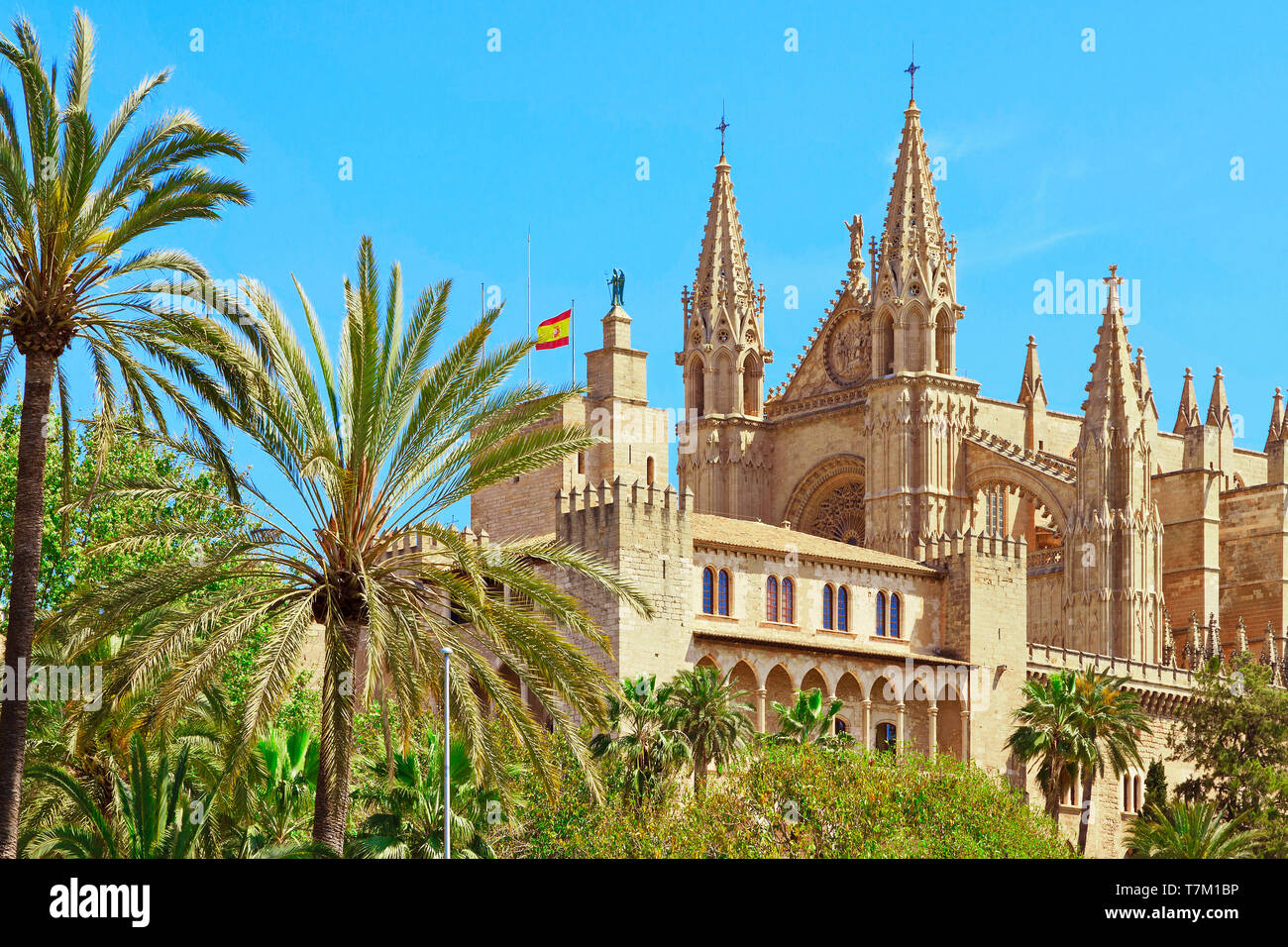 Die Kathedrale von Palma de Mallorca Mallorca Spanien Stockfoto