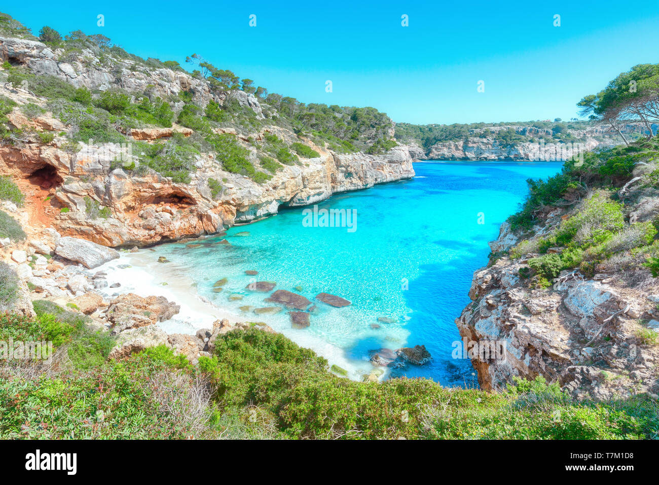 Calo Des Moro, Mallorca, Spanien Stockfoto