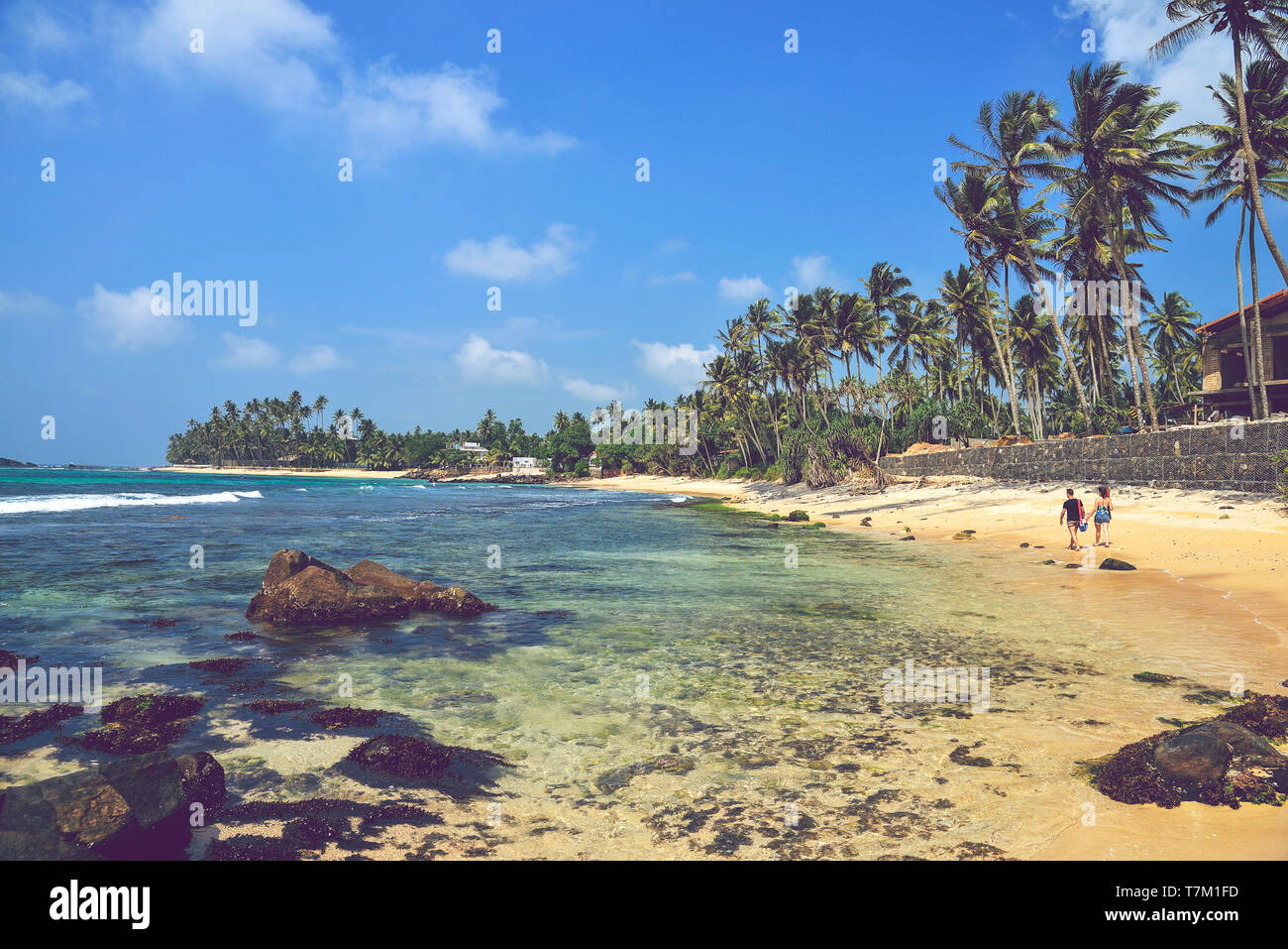 Küste des Indischen Ozeans Stockfoto