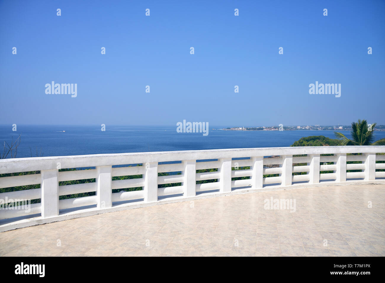 Blick vom Unawatuna in Galle, Sri Lanka Stockfoto