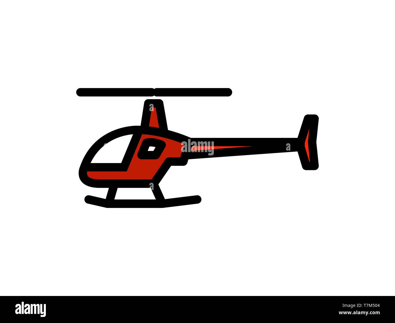 Hubschrauber gefüllt Symbol Leitung. Element der Hubschrauber Symbol für mobile Konzept- und Webanwendungen. Dünne gefüllte Linie Hubschrauber Symbol für Web- und Mobi verwendet werden kann. Stockfoto