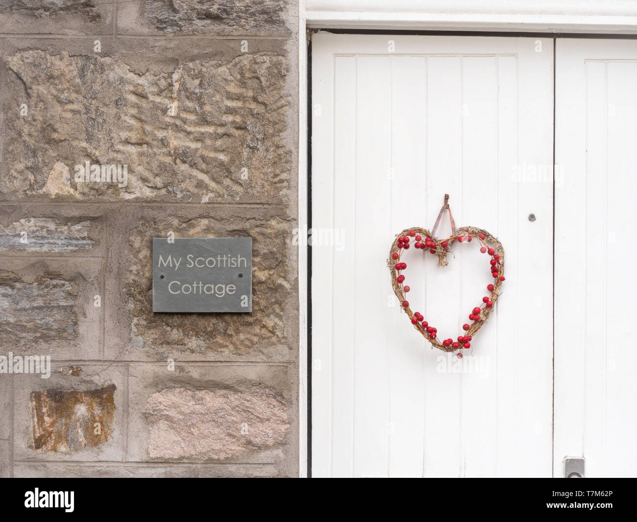 Scottish Cottage, Schottland, Großbritannien Stockfoto