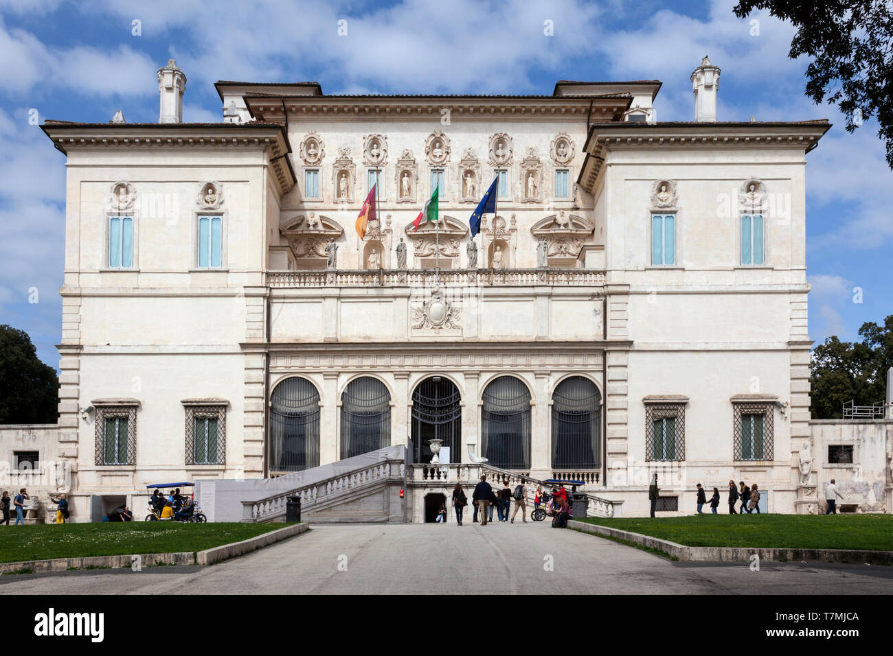 Die Galleria Borghese, Rom Italien. Stockfoto