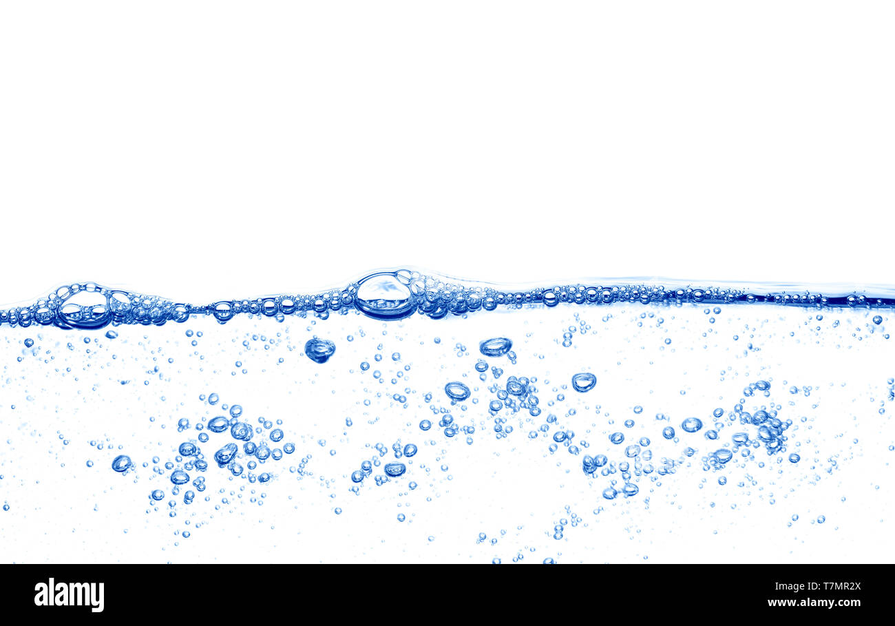 Wasser mit bubbles Stockfoto