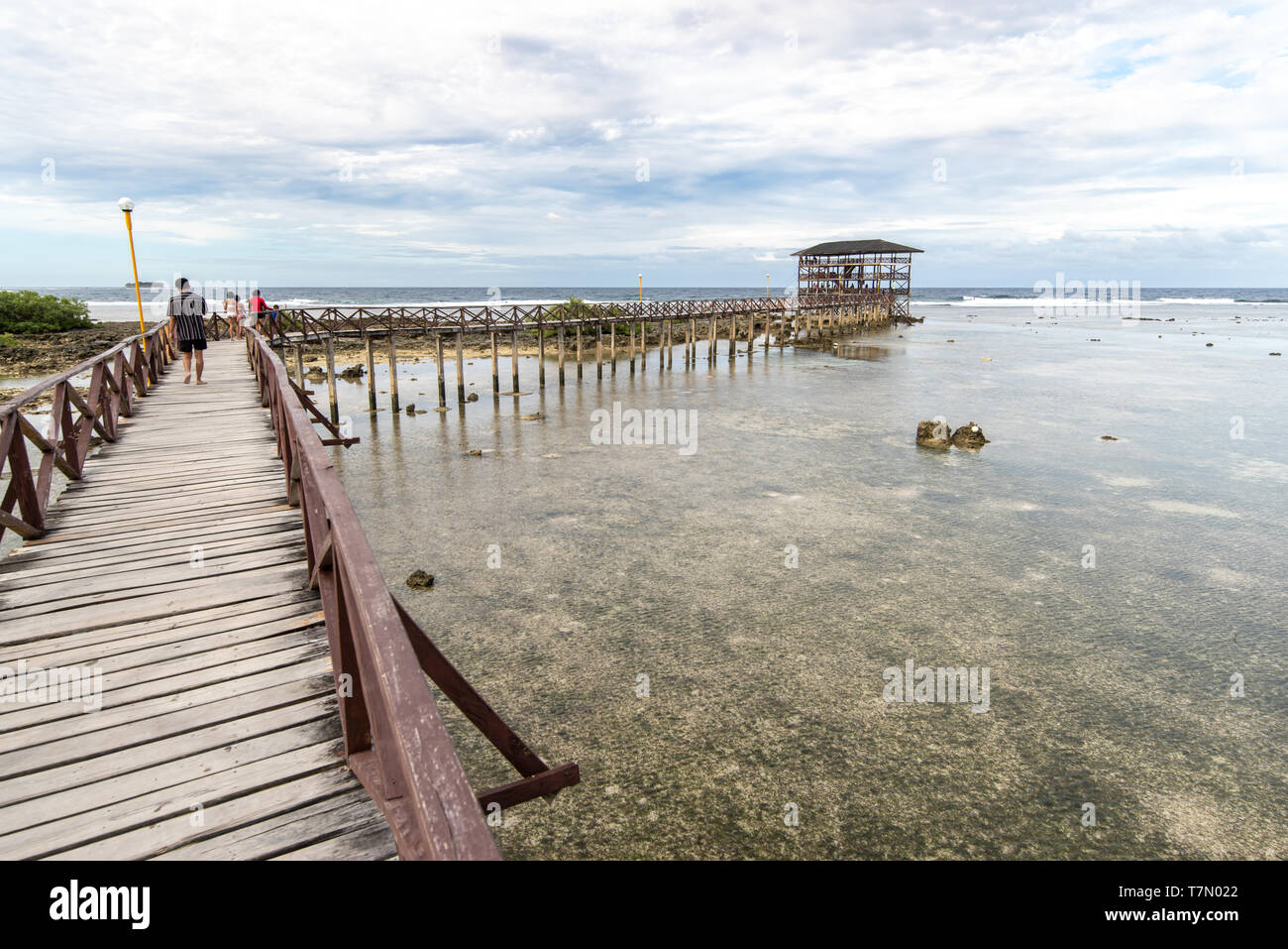 Wunderschöne Landschaft auf Wolke 9, Siargao Island, Philippinen Stockfoto
