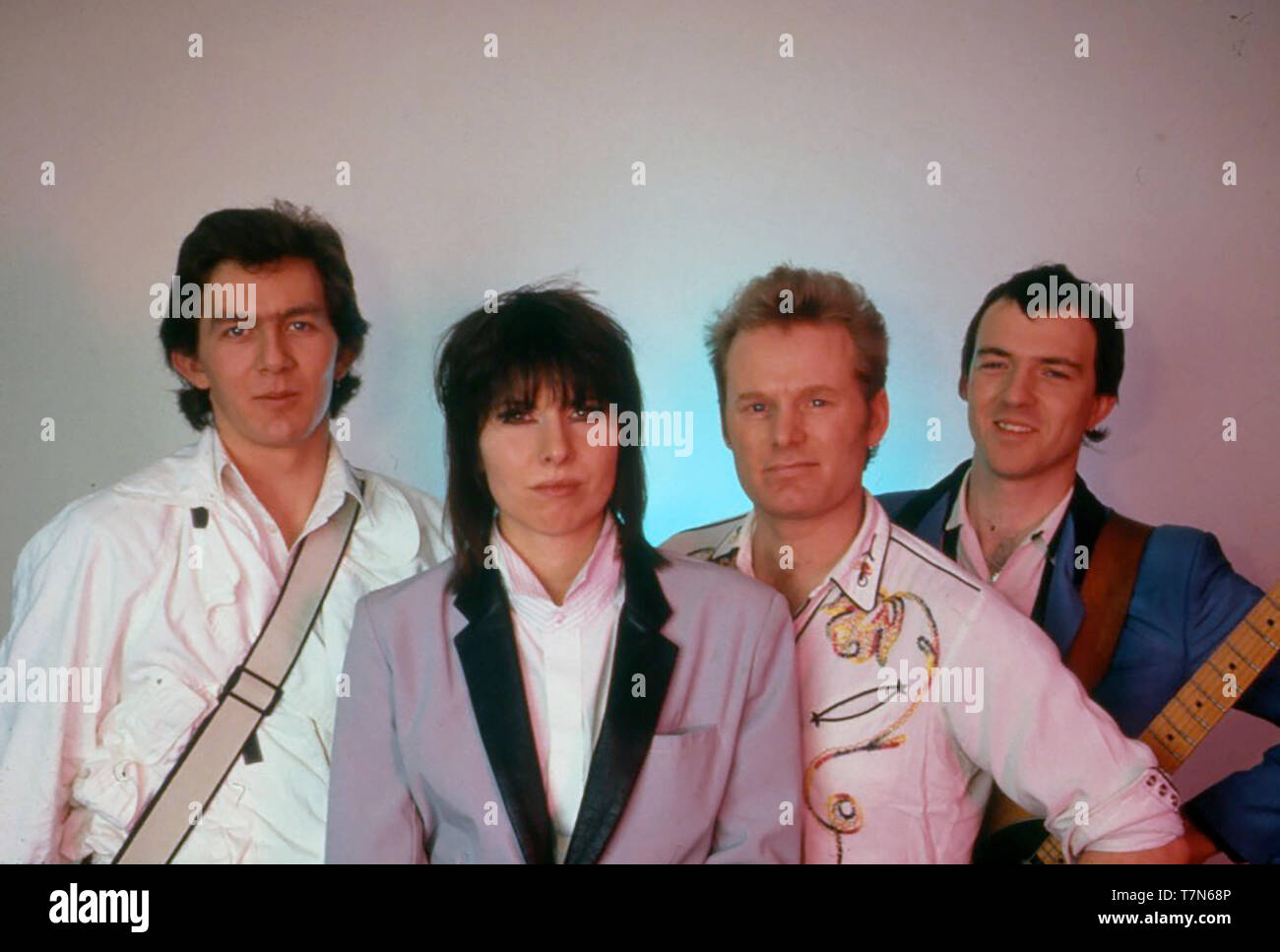 Die KRONPRÄTENDENTEN English-American rock Gruppe mit Chrissie Hynde über 1980. Foto: Van Houten Stockfoto