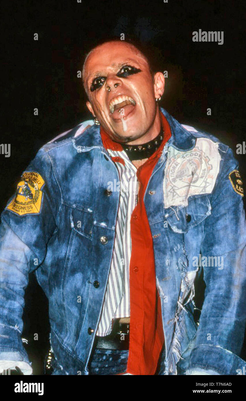 THE PRODIGY UK Rock Gruppe mit Keith Flint am U (& Konzert in Leeds im August 1997. Stockfoto