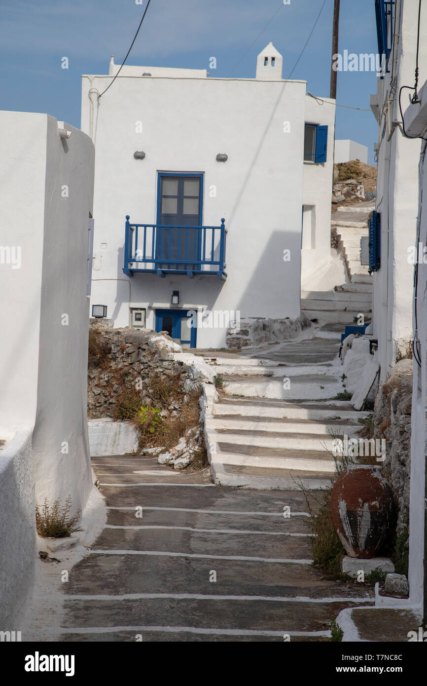 Griechenland, Kykladen, Serifos, Altstadt (Chora) Stockfoto