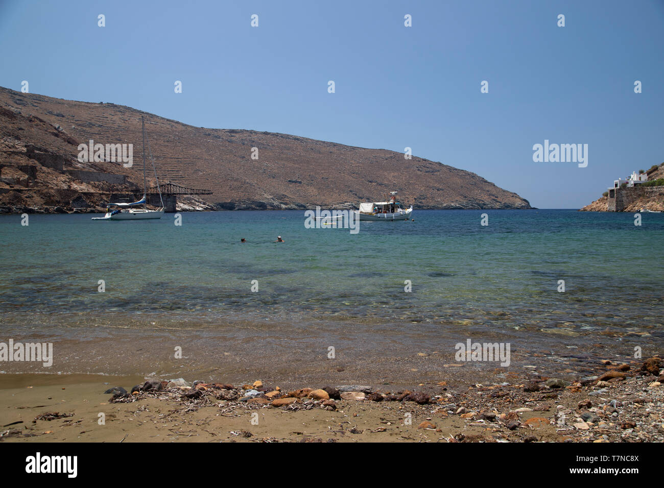 Griechenland, Kykladen, Serifos, Megalo Liwadi Stockfoto