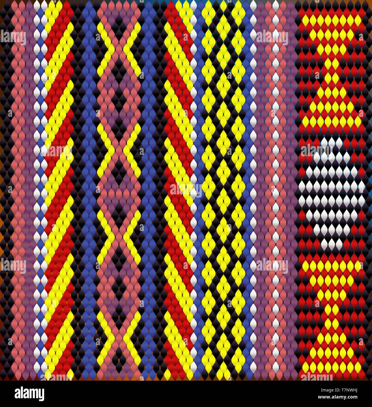 Die traditionelle Ornament der Bewohner des Ostens und der Arabischen Welt, in der die reichen Farben viel Glück und Wohlstand anzuziehen. Stock Vektor