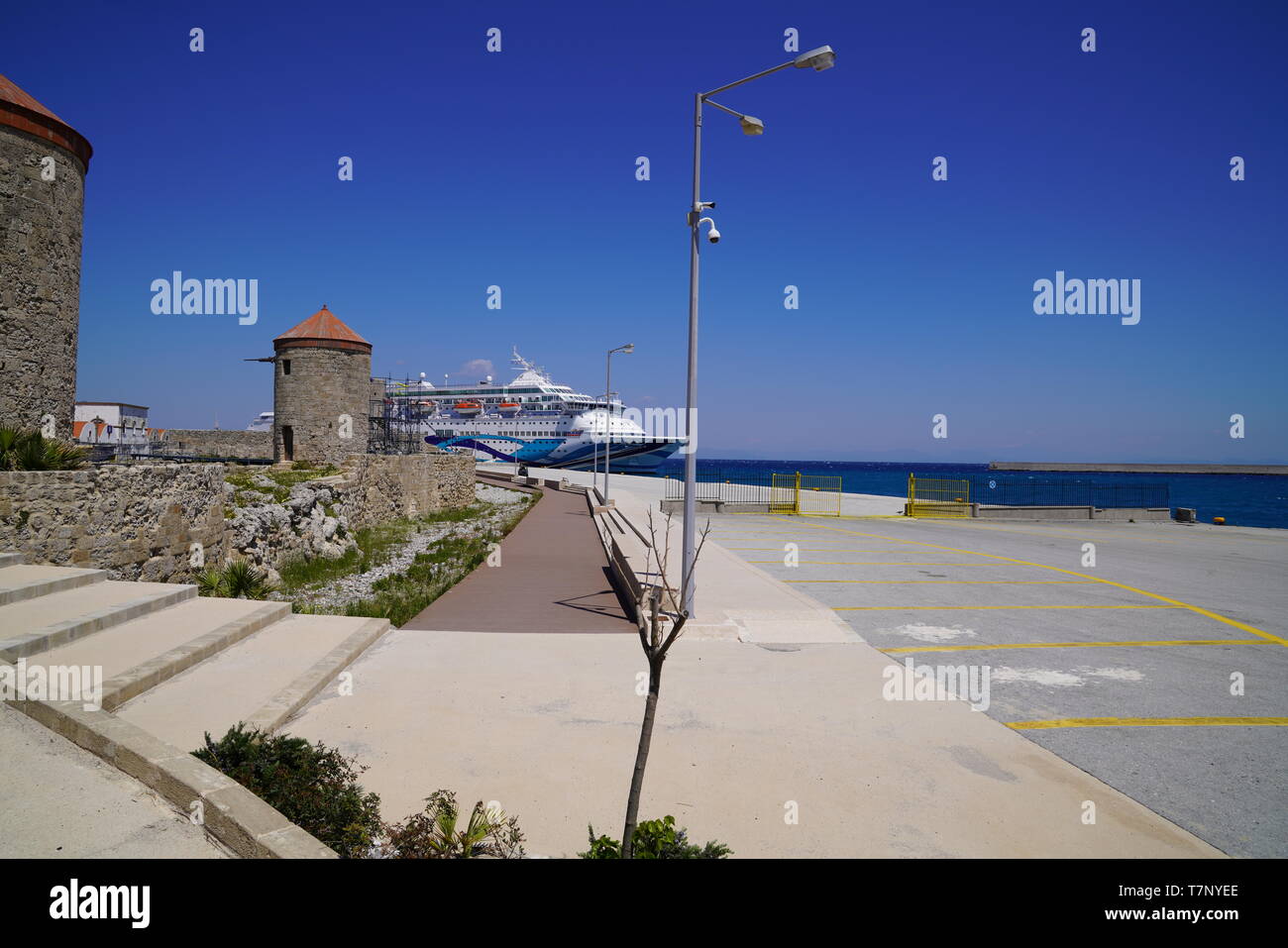 Der Hafen von Limassol ist der größte Hafen in Zypern Stockfoto