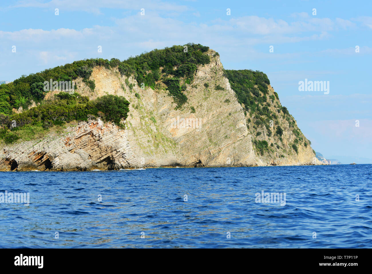 Sveti Nikola Insel in der Nähe von Budva, Montenegro. Stockfoto