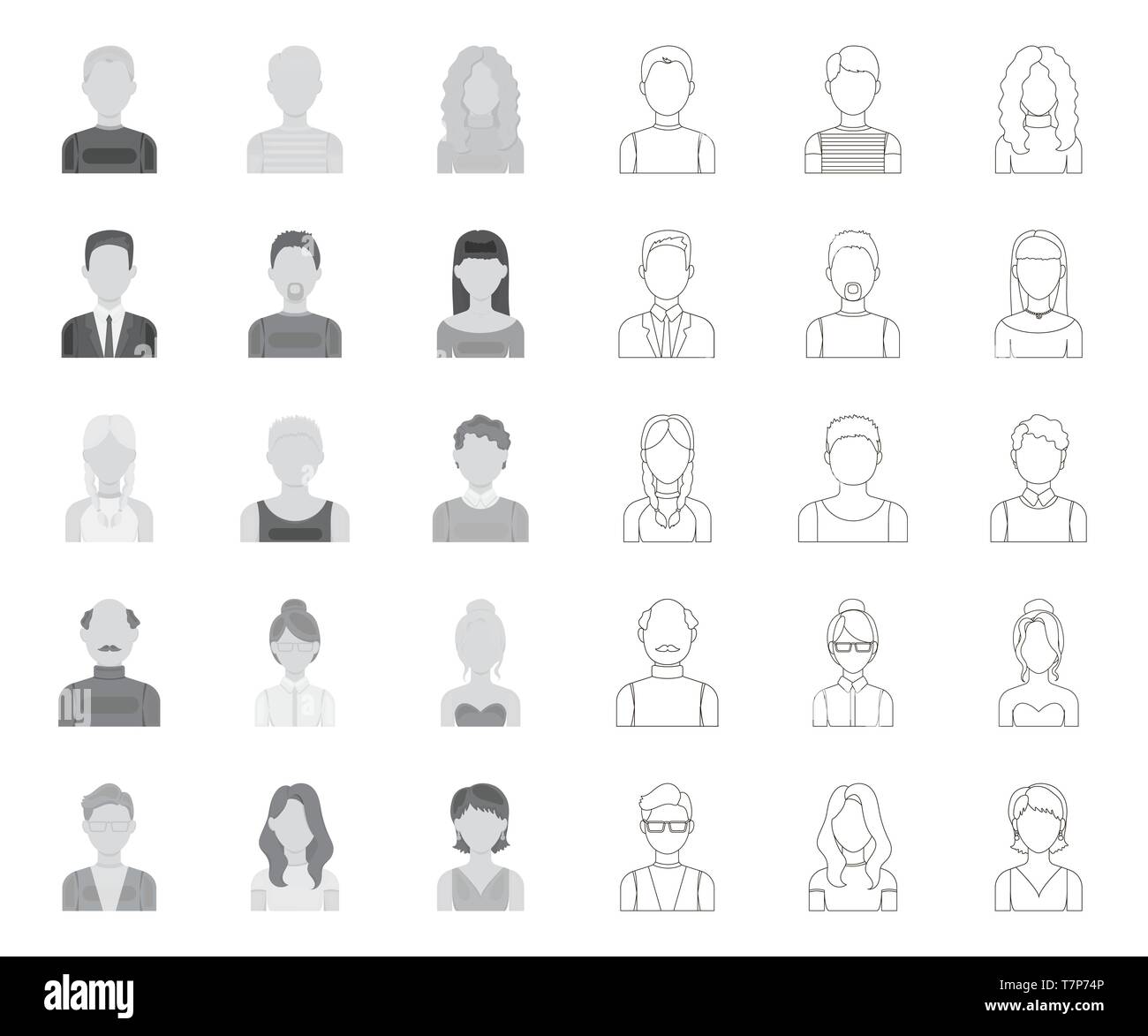 Aussehen, Kunst, Athlet, Avatar, Glatze, Bart, Junge, Sammlung, Design, Kleid, Gesicht, Mimik, Mode, Mädchen, Gläser, Großvater, Großmutter, Frisur, Kopf, menschliche, Icon, Illustration, isoliert, Logo, Mann, Mono, Outline, Schnurrbart, Außen, Menschen, Personen, Portrait, Satz, Zeichen, Stiefvater, Stiefmutter, Stil, Symbol, Lehrer, Riegel, Benutzer, Vector, Web, Frau, Arbeiten, Vektor, Vektoren, Stock Vektor