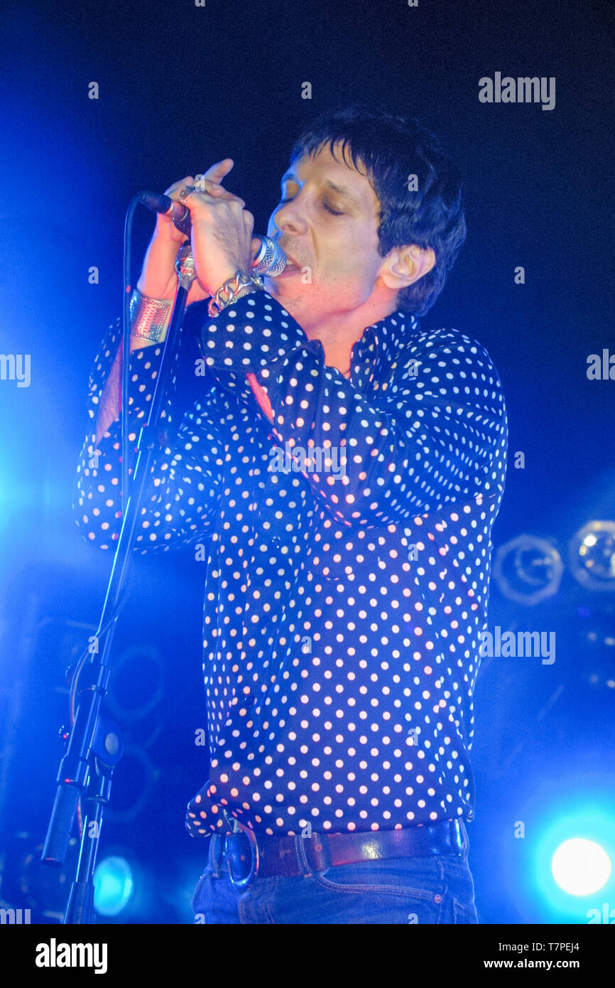 Jonathan Donahue in Mercury Rev auf dem Reading Festival 2001, Reading, England, Vereinigtes Königreich. Stockfoto