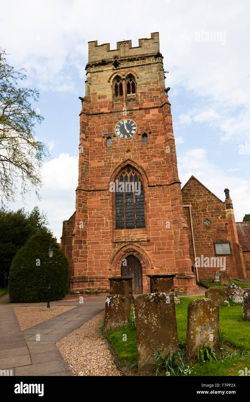 St. Peters Kirche des Dorfes Dunchurch, Warwickshire, West Midlands, England Stockfoto