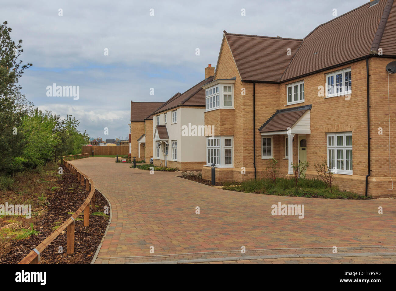 Alconbury Weald wichtige neue Gehäuse Entwicklung, in der Nähe von Huntingdon, Cambridgeshire, England, UK, GB Stockfoto