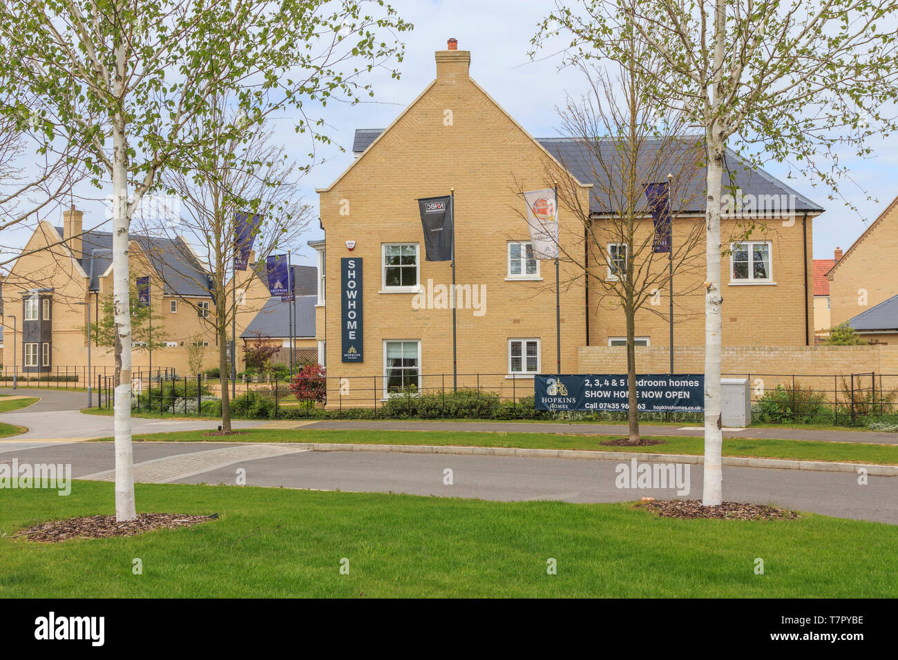 Alconbury Weald wichtige neue Gehäuse Entwicklung, in der Nähe von Huntingdon, Cambridgeshire, England, UK, GB Stockfoto