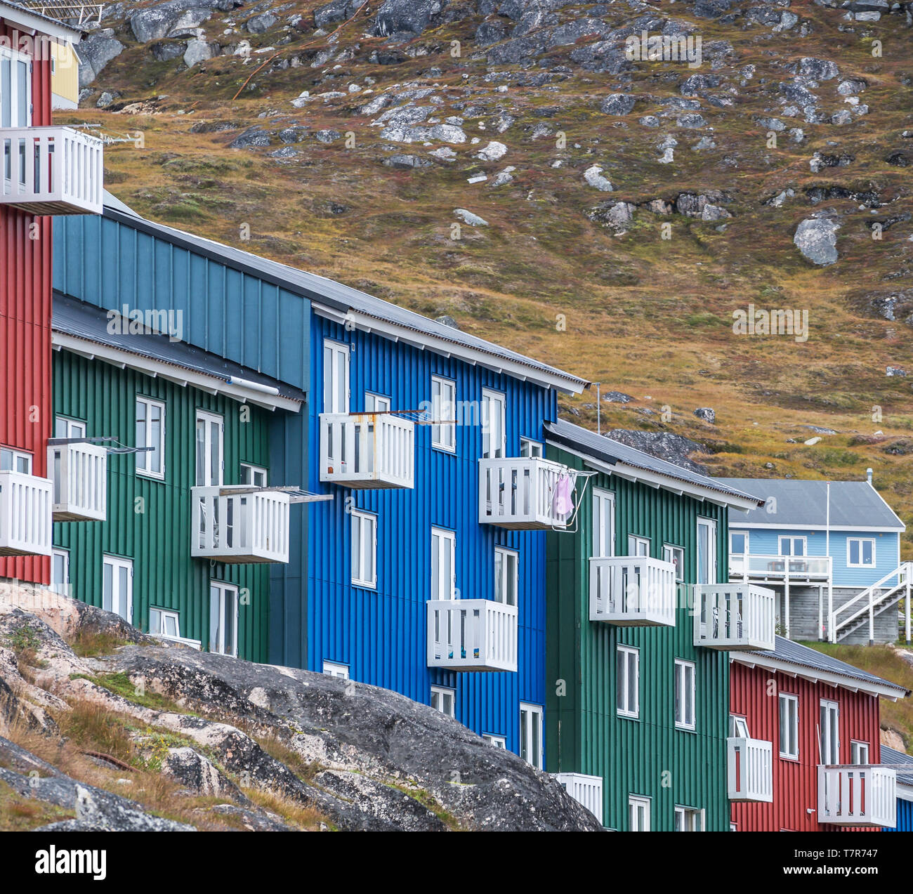 Qaqortoq, Grönland Stockfoto
