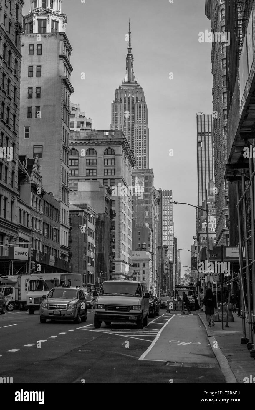 Ausblick auf das Empire, Gebäude, New York, USA Stockfoto