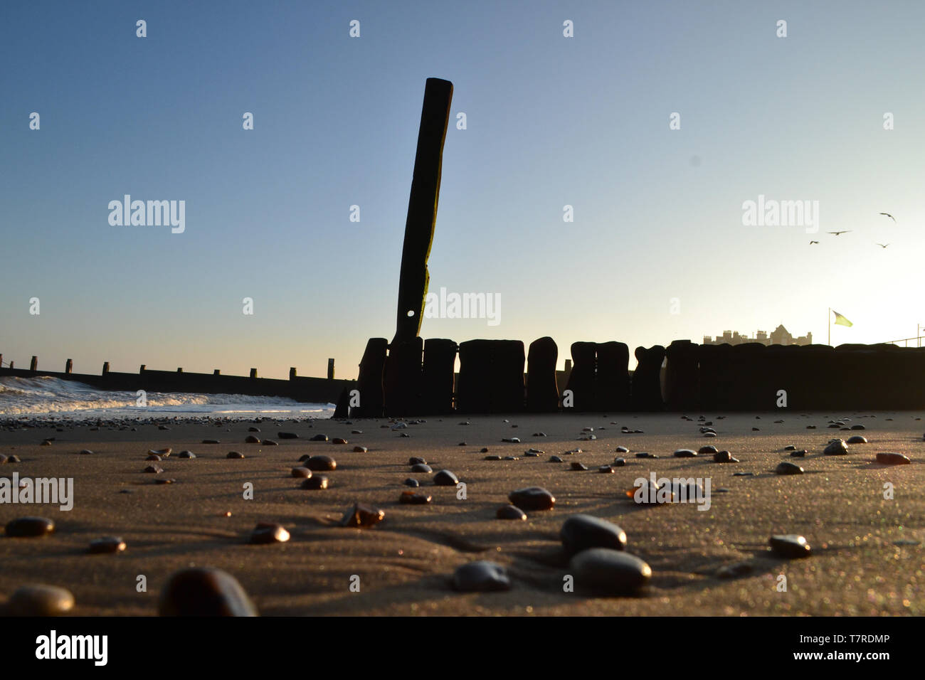 Golden Beach, Southwold, Suffolk Stockfoto
