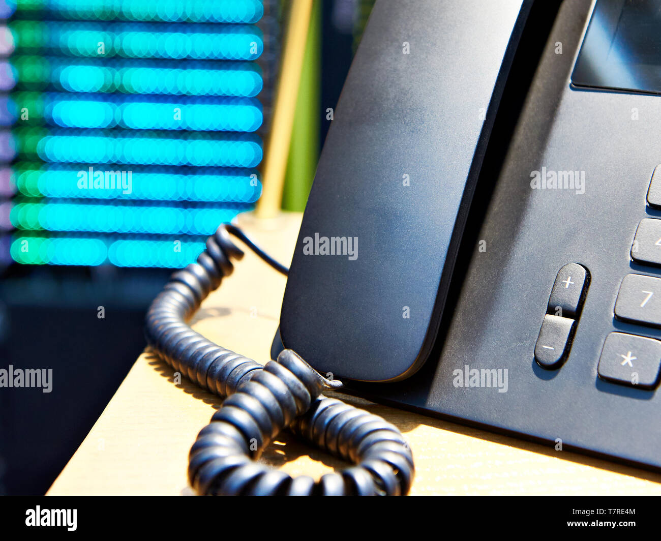 Büro Telefon für Peer-to-Peer Stockfoto