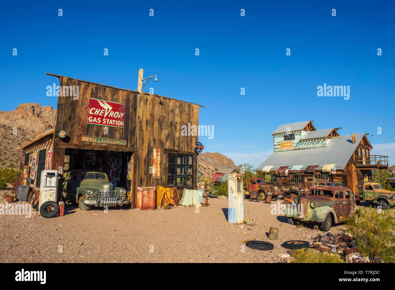 Nelson Geisterstadt in der El Dorado Canyon in der Nähe von Las Vegas, Nevada, gelegen Stockfoto