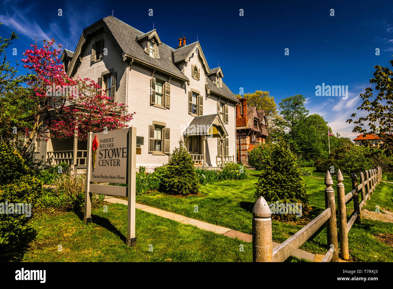 Harriet Beecher Stowe House Hartford, Connecticut, USA Stockfoto